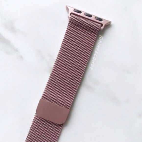 NEW Pink Rose Gold Stainless Band For Apple Watch - Picture 3 of 7